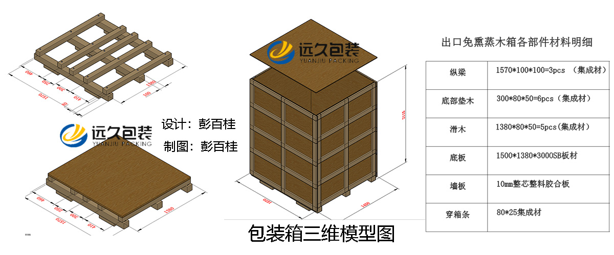 框架包装箱设计图